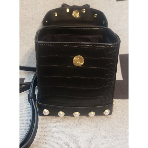 Sam Edelman Charlie Croc Box Bag - Picture 9 of 10